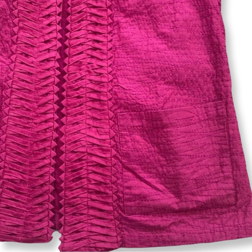 Chico’s Origami Sanja Blazer NWT Magenta 3/4 Sleeve 1 Medium Office Layering NWT - Picture 6 of 11